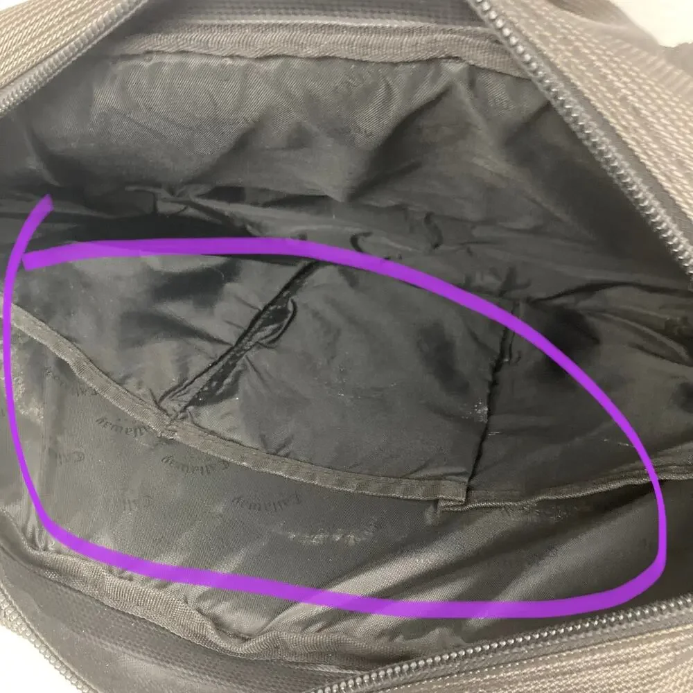 Callaway Golf Briefcase Bag Black Messenger Embroidered Computer Business Travel